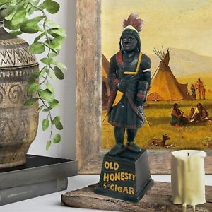 Design Toscano Cigar Store Indian Foundry Iron Folk Art Bank