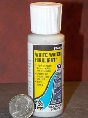 Woodland Scenics White Water Highlights Railroad Trains Dollhouse D208 - Image 1 of 3