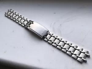 SEIKO Fishbone Bracelet— Beautiful& BRUSHED Polish With No Links - Picture 1 of 4