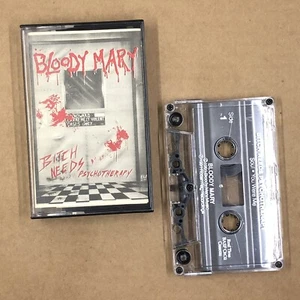 BLOODY MARY Cassette Tape 90s Metal BITCH NEEDS PSYCHOTHERAPY PRIVATE PRESS DEMO - Imagen 1 de 9