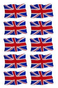 Union Jack 3D gel decorativo banderas del Reino Unido juego de pegatinas para coche coche moto: juego de 10 - Imagen 1 de 7