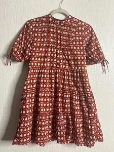 A Loves A Big Girls Size XL 100% Cotton Red/white Dress W/ Pockets - Picture 1 of 11