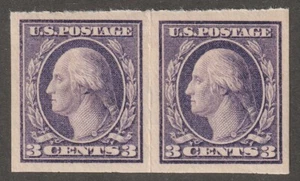 USA Postage Stamp Scott#483 Pair imperf Three Cents Violet/Purple - Picture 1 of 3