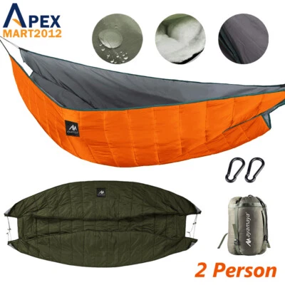 Double Hammock Underquilt Warm Outdoor Thermal Blankt Camping Hiking Backpacking - Image 1 of 4