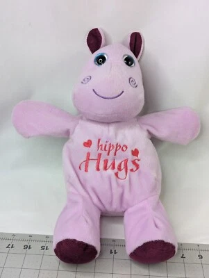 First Main Hippo Hugs Plush Purple Hug a Luvs 14 Inch 2014 Stuffed Animal Toy - Image 1 of 4