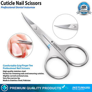 Professional Finger Toe Nail Scissors Curved Arrow Steel Manicure Cuticle Nail