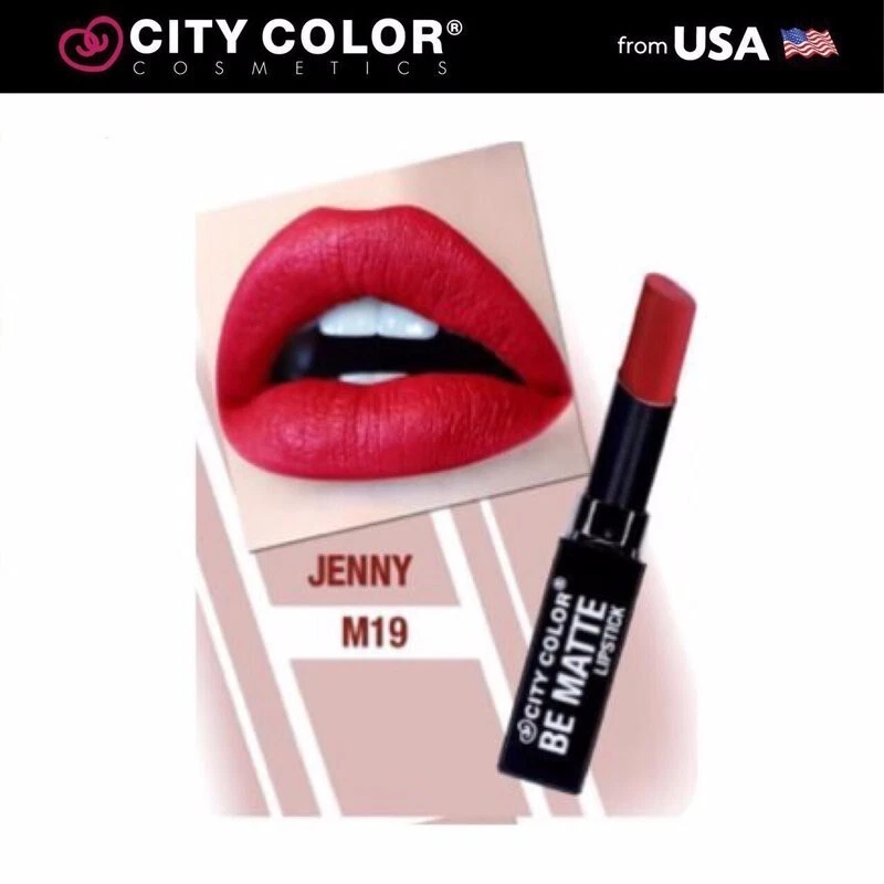 City Color Cosmetics Be Matte Lipstick #M19 - Jenny 2.9g New & Sealed 53-HU163 - Image 1 of 1