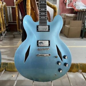 DG335 electric guitar metallic blue semi-hollow maple body rosewood fretboard