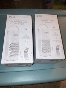 (2) Pure Enrichment PureZone Mini Portable True HEPA Air Purifier White - Picture 1 of 6