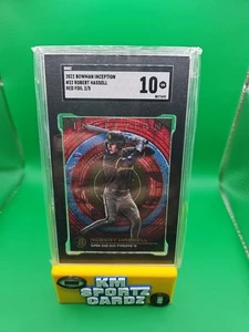 Robert Hassell 2022 Bowman Inception Prospect Red Parallel /5 SGC 10- Nationals - Picture 1 of 3