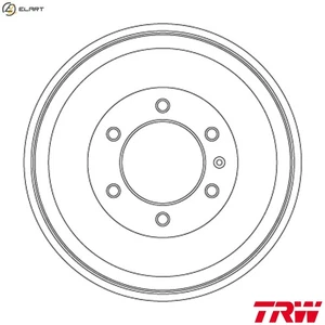 2x BRAKE DRUM DB4451 FOR HOLDEN COLORADO/Pickup/Platform/Chassis ISUZU 3.0L 6cyl - Picture 1 of 10