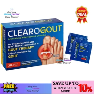 Clearogout - Relief for Gout Prevent Uric Acid Crystals 4g 30's In-Stock - Picture 1 of 3