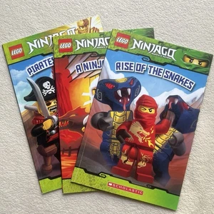 Ninjago Lego Paper Books Set of 3 Rise Of The Snakes Scholastic - Picture 1 of 9
