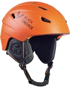 Black Crevice Ski Helmet With Visor XXS 48-52cm NEON ORANGE A TRUE BARGAIN - Picture 1 of 7