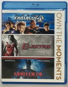 Fantastic Four/Elektra/Daredevil Own the Moments Triple Feature Blu-ray RARE OOP - Picture 1 of 1