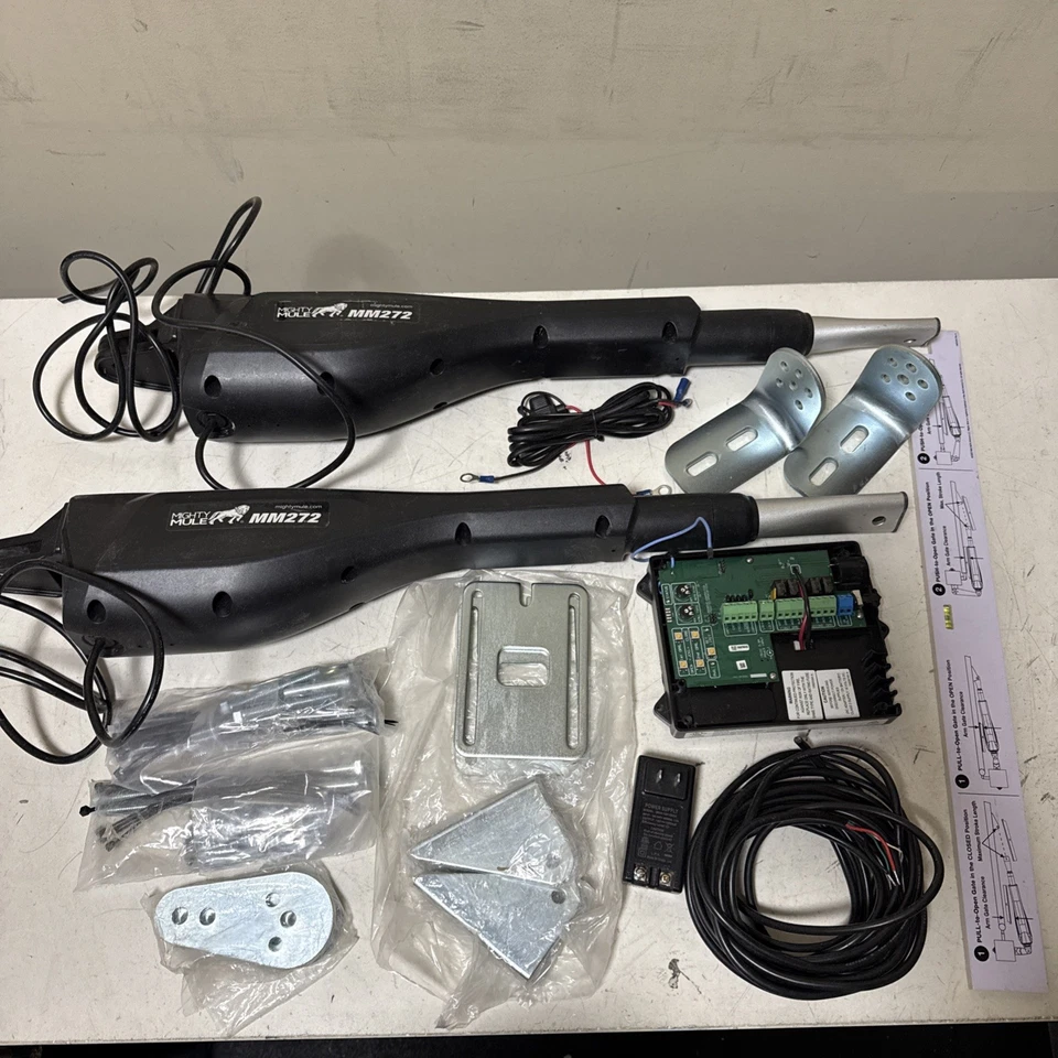 Mighty Mule MM272 Automático Solar Listo Viene con Abridor de Dos Puertas ¡¡SOLO PIEZAS!!! Foto 1 de 4