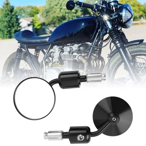 7/8" Bar End Rearview Side Mirrors For Honda CB550 CB500 CB450 CB400 CB350 CB250 - Picture 1 of 12