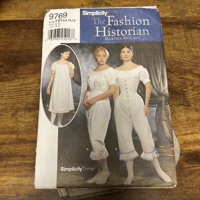 Simplicity Historical Pattern #9769 "Woman's Civil War Undergarments" CUT - SZ 8 - Image 1 of 3