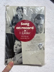Alan Blyth SONG ON RECORD Volume 1 LIEDER DISCOGRAPHY HARDCOVER 1st Ed Vinyl LP - Picture 1 of 2