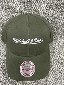 NUEVO CON ETIQUETAS Mitchell & Ness Gorra Snapback Para Hombres Militar Od Verde Gorra Informal Nueva sin Etiquetas - Imagen 1 de 5
