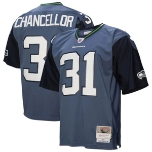 Seattle Seahawks Kam Chancellor #31 Mitchell & Ness Blue 2011 NFL Legacy Jersey - Picture 1 of 16