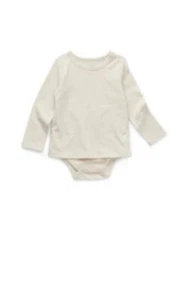 OKIE DOKIE MIX AND MATCH LONG SLEEVE TODDLER BODYSUIT SIZE 2T COLOR OATMEAL - Picture 1 of 2
