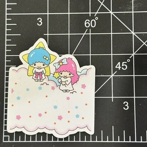 Little Twin Stars Floating in The Cloud Vinyl Decal Sticker Journal Kawaii Label - Picture 1 of 5