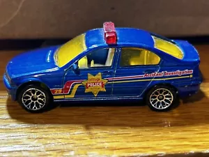 MATCHBOX BLUE BMW 328i POLICE CAR LOOSE - Picture 1 of 5