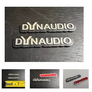 2 x Emblem Speaker Badge Decal Replacement fits Dynaudio Speakers - Foto 1 di 6