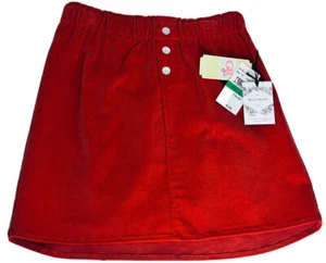 GB Gianni Bini Skirt Girls London Calling Rust corduroy Fall Holiday[ L] - Picture 1 of 2