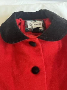 Abrigo Rothschild Rojo 18M Vacaciones Elegante Abrigo Clásico Vestido de Vacaciones Abrigo Rojo Niñas - Imagen 1 de 9