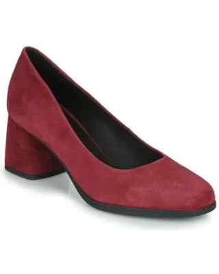 Geox D Calinda M B Vino Cabra Gamuza High Mid Heel Court Shoes UK 5 EU 38 PVP £95 Foto 1 de 4