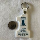 Cottage Bridal Floral Wooster Ohio #1 White Keychain Key Ring #36318