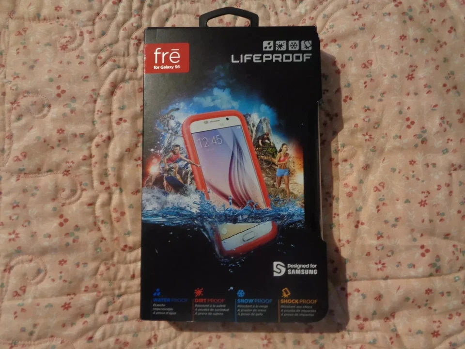 Genuína Autêntica Capa Lifeproof Free Para Samsung Galaxy S6 Coral Laranja Selada - Imagem 1 de 2