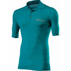 Polo Manches Courtes Transpirant Teal Carbone Sous Vetements Sixs Taille M