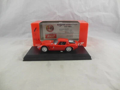 Best Model 9087 1965 Alfa Romeo TZ2  Prova in Red 1:43 Scale  - Image 1 of 4