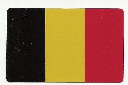 Sticker Decal Flag Belgium - High-Gloss - Ec-Karten-Format - Image 1 of 1