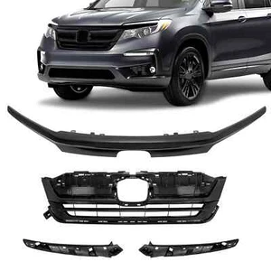 For Honda Pilot 2019-2022 #HO1210158 Front Upper Grille w/Grill Trim Assembly - Picture 1 of 21
