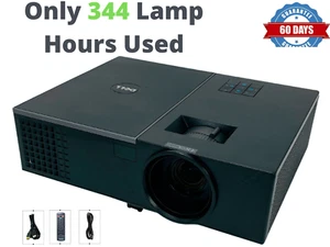 Proyector DLP Dell 1550 3800 ANSI PC 3D Listo HDMI - Solo 344 Horas Usado! - Imagen 1 de 10