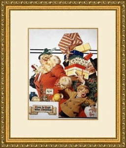 J.C. Leyendecker - Twas the Night Before Christmas Custom Gallery Framed Print - Picture 1 of 2