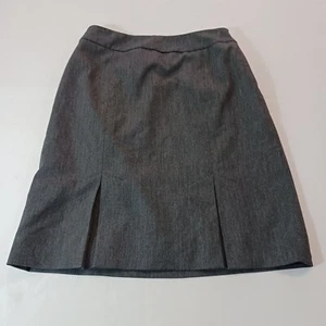 HW New York A-Line Gray Skirt Women's Size 4 Side Zipper Made In USA - Picture 1 of 11
