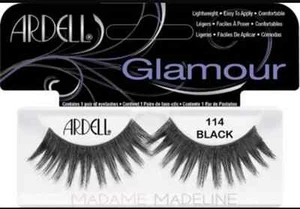 (LOT OF 40) Ardell Glamour Lashes 114 False Lashes Authentic Ardell Black Strip