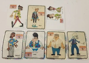 Lot Of 7 ACE VENTURA PET DETECTIVE VENDING MACHINE FOIL STICKER 1996 - Picture 1 of 5