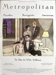 Affiche cinéma METROPOLITAN 40x60cm Poster / Whit Stillman / Pierre Le-Tan - Picture 1 of 1