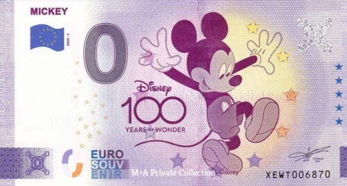Null Euro-Schein | 0 Euro DISNEY - MICKEY Micky Maus Mickey Mouse XEWT-2023-1