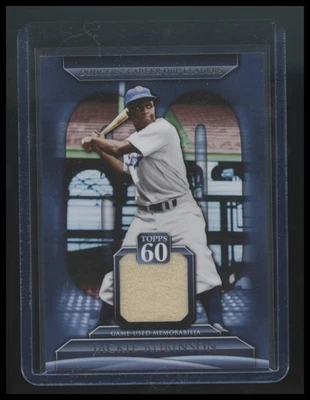 2011 Jackie Robinson Topps 60 Relics Diamond Anniversary #T60R-JR Game Used HOF - Image 1 of 2