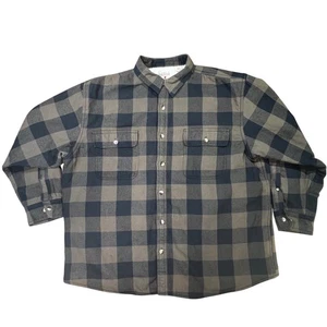 Giacca camicia flanella foderata sherpa a quadri uomo Red Head Brand Co taglia 2XL - Foto 1 di 8