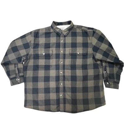Chaqueta Camisa de Franela Forrada Sherpa a Cuadros Red Head Brand Co Para Hombres Talla 2XL Foto 1 de 4