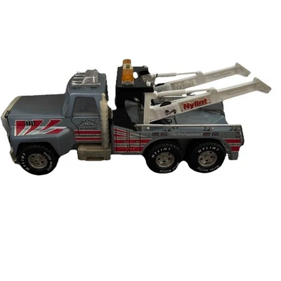 Camión grúa de recuperación de remolque de 24 horas de acero NYLINT 17" de colección de los años 80 juguete para niños Foto 1 de 4