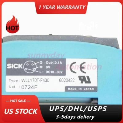 Sick WLL170T-F430 WLL 170T F430 6020422 DC10...30V Photoelectric Sensor NEW - Image 1 of 4